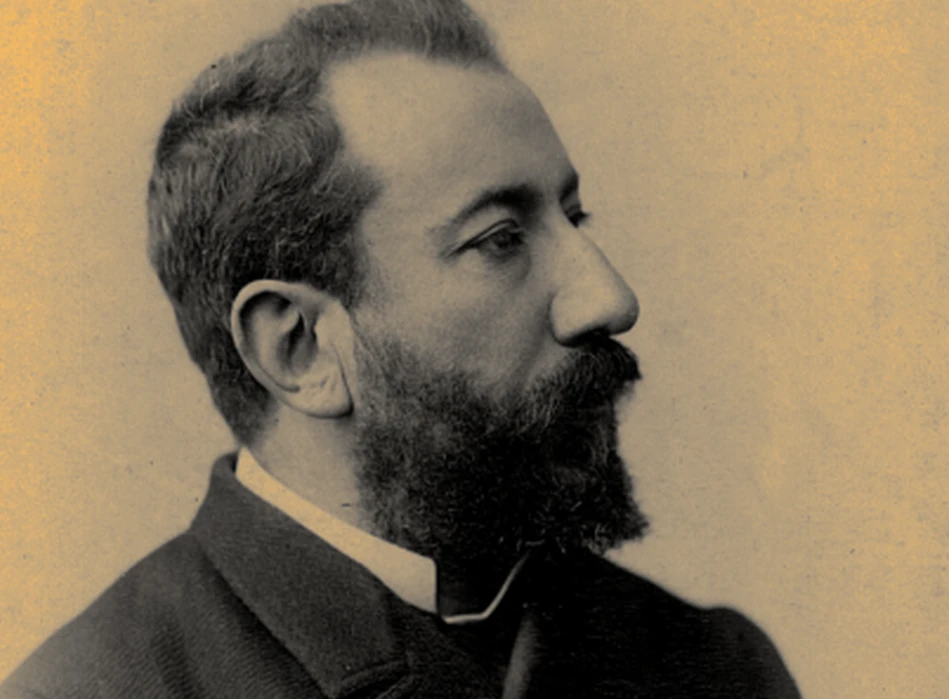 Portrait de Josep Rubaudonadeu par Josep Maria Cañellas (détail retouché).Album Rubaudonadeu, Figueres, Biblioteca Fages de Climent.