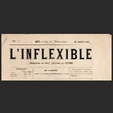 Manchette du 1er numéro de L’Inflexible d’Alexandre de Stamir