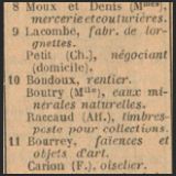 Didot-Bottin, éd. 1893 - Professionels inscrits au 10 bd des Filles-du-Calvaire