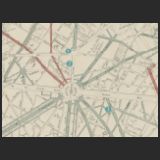 Plan d’ensemble des voies exécutées et projetées dans les 1er, 2e, 8e, 9e et 17e arrondissements : 1866 / Publié par E. Andriveau-Goujon (extrait)