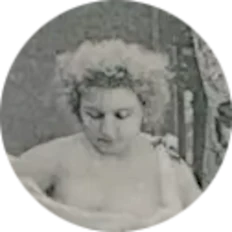 Visage du modèle posant pour une série 'Le Coucher'