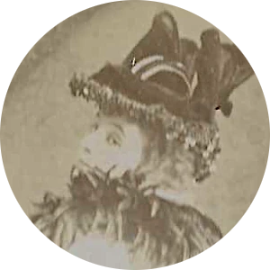 Visage du modèle posant pour une série 'Le Coucher'