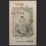 Henri Gray, dessin pour La Puce, scène mimée par Mlle Angèle Héraud - BnF, Arts du Spectacle