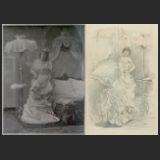 Photographie de la revue Le Panorama et dessin d’Henri Boutet pour Les Déshabillés au théâtre
